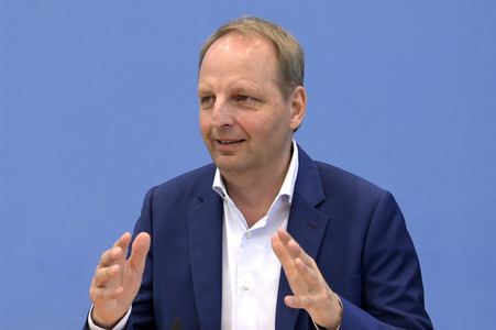 Bundespressekonferenz BVerfG Entscheidung zum Gebäudeenergiegesetz in Berlin