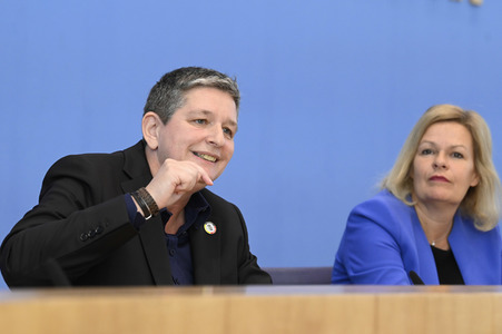 Bundespressekonferenz zur Vorstellung der BSI Präsidentin in Berlin