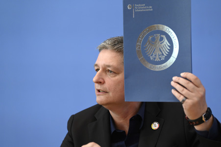 Bundespressekonferenz zur Vorstellung der BSI Präsidentin in Berlin