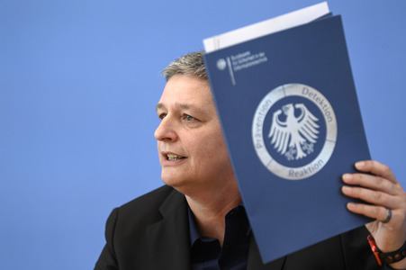 Bundespressekonferenz zur Vorstellung der BSI Präsidentin in Berlin