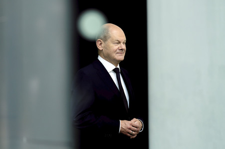 Empfang des Premierministers von Australien im Kanzleramt in Berlin