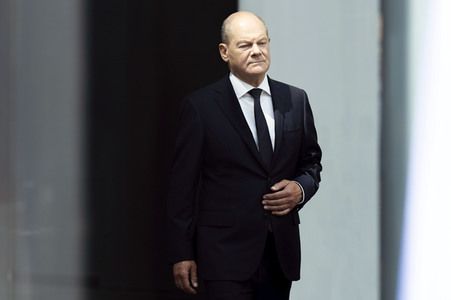 Empfang des Premierministers von Australien im Kanzleramt in Berlin
