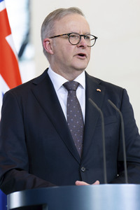 Empfang des Premierministers von Australien im Kanzleramt in Berlin