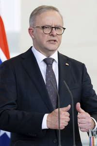 Empfang des Premierministers von Australien im Kanzleramt in Berlin