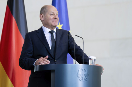 Empfang des Premierministers von Australien im Kanzleramt in Berlin
