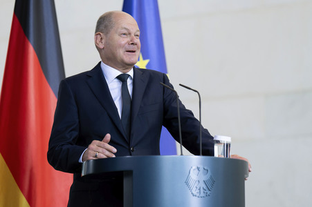 Empfang des Premierministers von Australien im Kanzleramt in Berlin