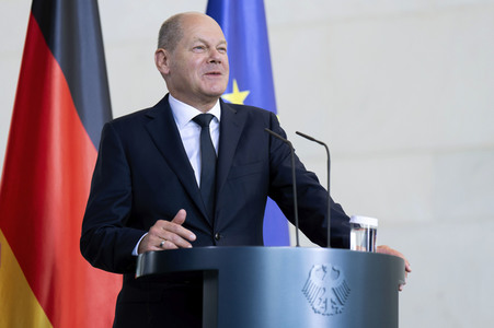 Empfang des Premierministers von Australien im Kanzleramt in Berlin