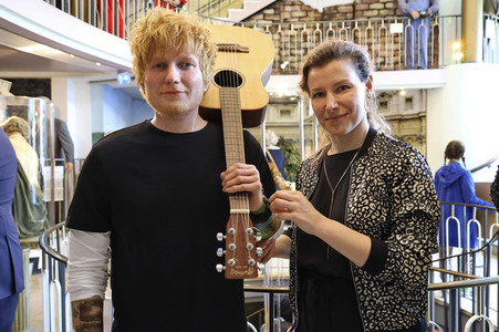 Präsentation der Wachsfigur von Ed Sheeran in Hamburg