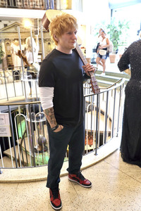 Präsentation der Wachsfigur von Ed Sheeran in Hamburg