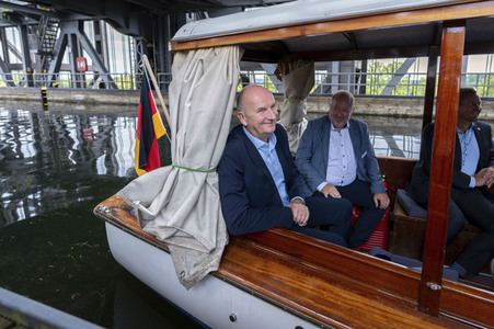 Tourismus-Pressefahrt des Ministerpräsidenten Dietmar Woidke im Landkreis Barnim