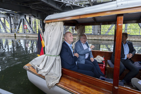 Tourismus-Pressefahrt des Ministerpräsidenten Dietmar Woidke im Landkreis Barnim