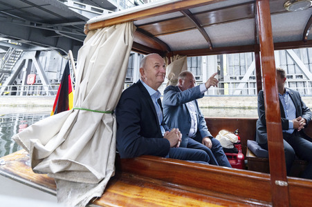 Tourismus-Pressefahrt des Ministerpräsidenten Dietmar Woidke im Landkreis Barnim