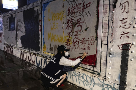 Graffiti-Krieg wegen China-Slogans in London