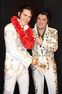 Präsentation der restaurierten Wachsfigur von Elvis Presley in Berlin