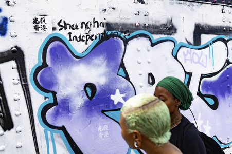 Graffiti-Krieg wegen China-Slogans in London