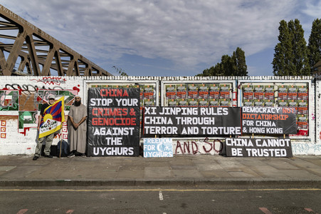 Graffiti-Krieg wegen China-Slogans in London