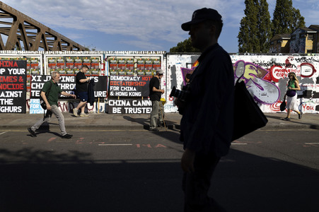 Graffiti-Krieg wegen China-Slogans in London