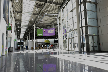 Aufbau der Gamescom 2023 in Köln