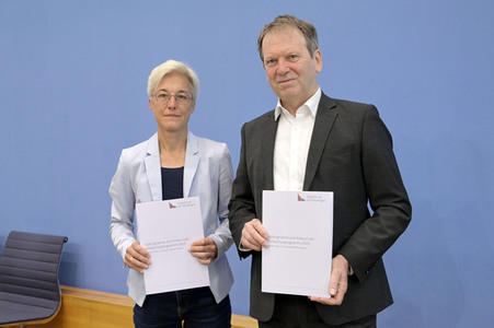 Bundespressekonferenz Expertenrat für Klimafragen in Berlin
