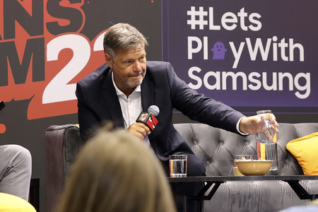 Robert Habeck auf der Gamescom 2023