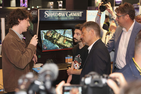 Robert Habeck auf der Gamescom 2023