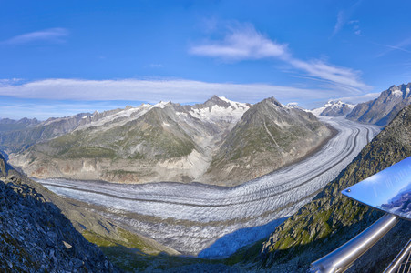 Der Aletschgletscher bei Fiesch