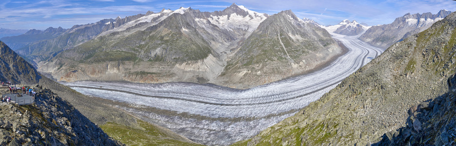 Der Aletschgletscher bei Fiesch