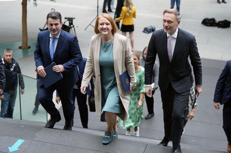 Bundespressekonferenz Einigung bei der Kindergrundsicherung in Berlin