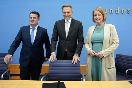 Bundespressekonferenz Einigung bei der Kindergrundsicherung in Berlin