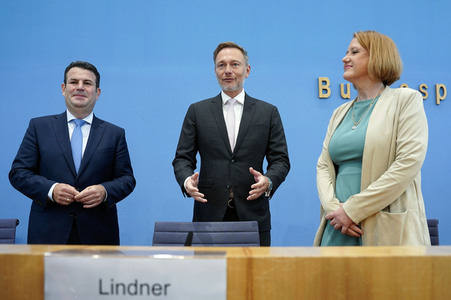 Bundespressekonferenz Einigung bei der Kindergrundsicherung in Berlin