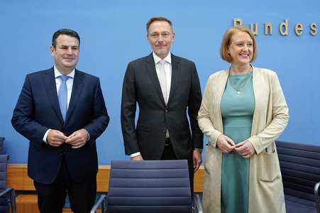 Bundespressekonferenz Einigung bei der Kindergrundsicherung in Berlin