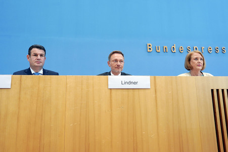 Bundespressekonferenz Einigung bei der Kindergrundsicherung in Berlin