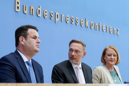 Bundespressekonferenz Einigung bei der Kindergrundsicherung in Berlin