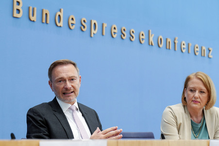 Bundespressekonferenz Einigung bei der Kindergrundsicherung in Berlin