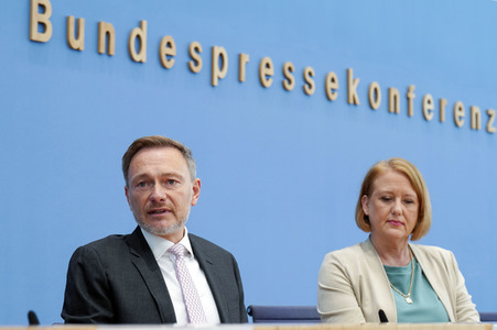 Bundespressekonferenz Einigung bei der Kindergrundsicherung in Berlin