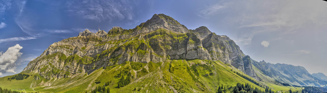 Der Berg Säntis bei Appenzell