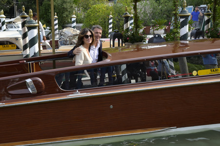 Matteo Renzi bei der Abfahrt vom Hotel Excelsior, Internationale Filmfestspiele von Venedig 2023