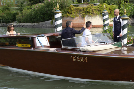 Matteo Renzi bei der Abfahrt vom Hotel Excelsior, Internationale Filmfestspiele von Venedig 2023