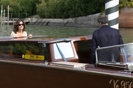Matteo Renzi bei der Abfahrt vom Hotel Excelsior, Internationale Filmfestspiele von Venedig 2023