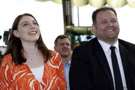 Hubert Aiwanger bei einer Wahlkampfveranstaltung der Freien Wähler Hessen in Wetter