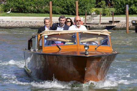 Ankunft von Carla Bruni und Nicolas Sarkozy am Hotel Excelsior, Internationale Filmfestspiele von Venedig 2023