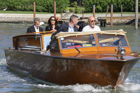 Ankunft von Carla Bruni und Nicolas Sarkozy am Hotel Excelsior, Internationale Filmfestspiele von Venedig 2023