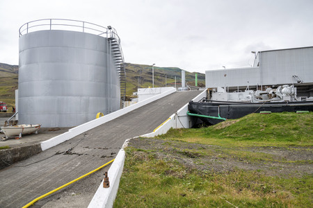 Hvalur hf. Walfangunternehmen bei Akranes