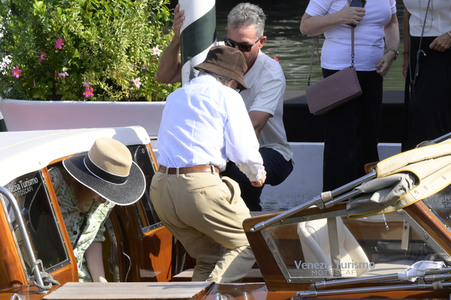 Ankunft von Woody Allen am Hotel Excelsior, Internationale Filmfestspiele von Venedig 2023