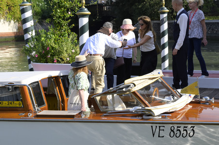 Ankunft von Woody Allen am Hotel Excelsior, Internationale Filmfestspiele von Venedig 2023