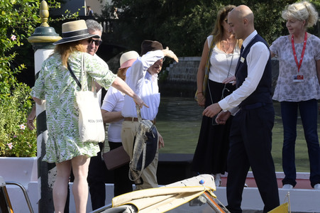 Ankunft von Woody Allen am Hotel Excelsior, Internationale Filmfestspiele von Venedig 2023