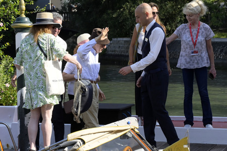Ankunft von Woody Allen am Hotel Excelsior, Internationale Filmfestspiele von Venedig 2023