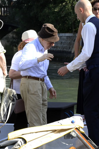 Ankunft von Woody Allen am Hotel Excelsior, Internationale Filmfestspiele von Venedig 2023
