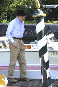 Ankunft von Woody Allen am Hotel Excelsior, Internationale Filmfestspiele von Venedig 2023