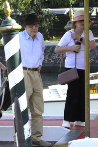 Ankunft von Woody Allen am Hotel Excelsior, Internationale Filmfestspiele von Venedig 2023